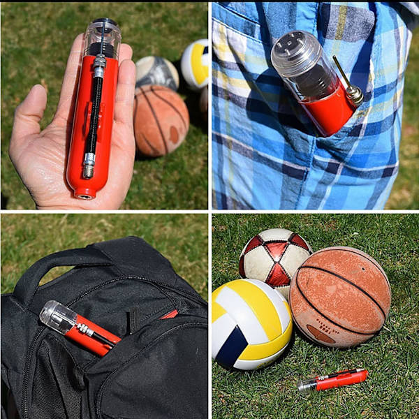 Mini Handluftpump, Tvåvägs Bärbar Tryck- och Dra-uppblåsningssystem