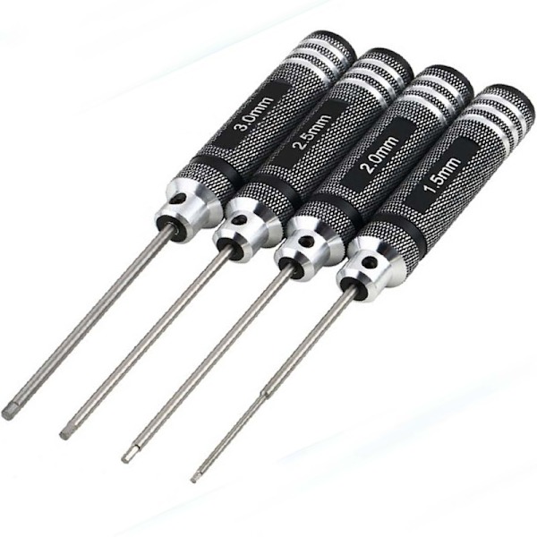 Kuusiokoloavain (3,0 mm 2,5 mm 2,0 mm 1,5 mm), Metalli Kuusiokoloavain