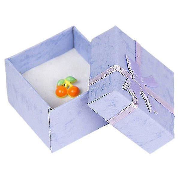 5 st Papperspaket Bowknot Smycken Örhänge Ring Presentbox Case DXGHC