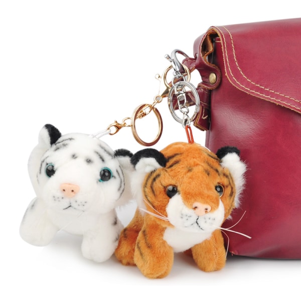 Baby Tiger Pendant Zodiac Tiger Keychain Doll Plush Toy Bags Acce