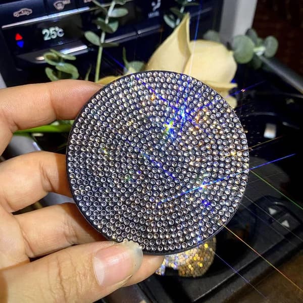Bling Koppbærer Bil 2 stk Interiørtilbehør Krystall Rhinestone