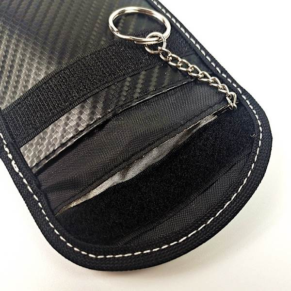Äkta Läder Plånbok Bilnyckelhållare Fodral Nyckelring Väska Zip-Pouch