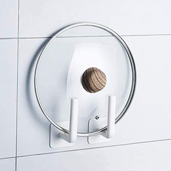 2 stk Loksholder, Plastveggmontering for Pottelokk, Kuttbrett