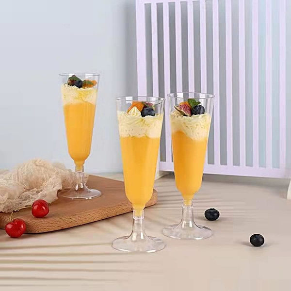 Plastchampagnekopp 2 stycken plastchampagneflöjt - 150ml pl