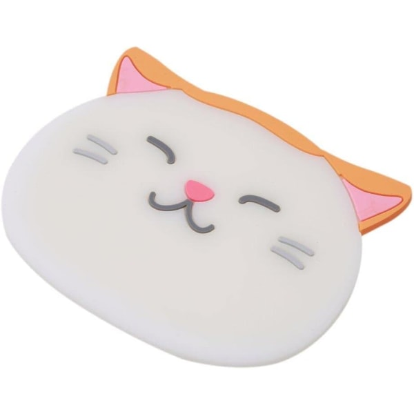 Cute Cat Cup Coasters Mat Silicone Cup Rest for Wine Glass Te DXGHC