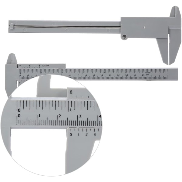 Vernier Skydelæser Mikrometer Måleværktøj - 150MM Plastik Øjenbryn