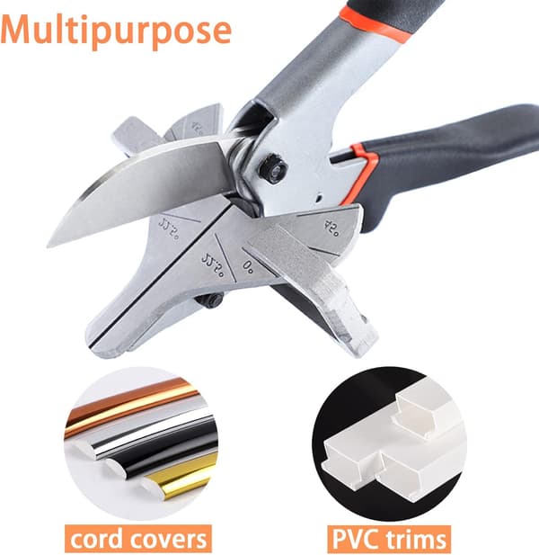 Sharp Multi-Angle Miter Sakset 0-135 Asteella, Säädettävä Kulma