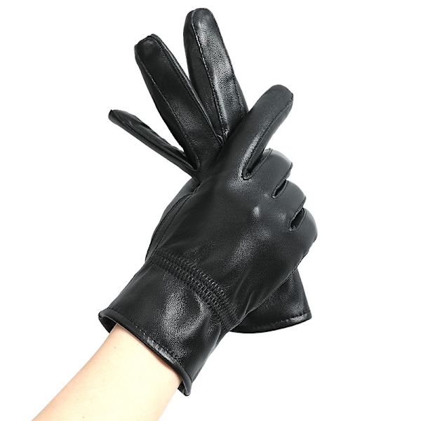 Äkta Läder Vinterhandskar, K cashmere-foder, Pekskärm