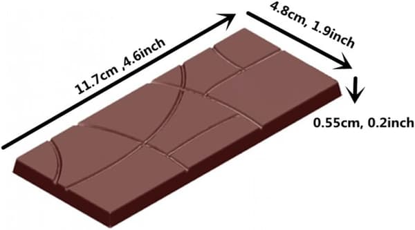 Polycarbonat chokoladeform til chokoladestykker DXGHC