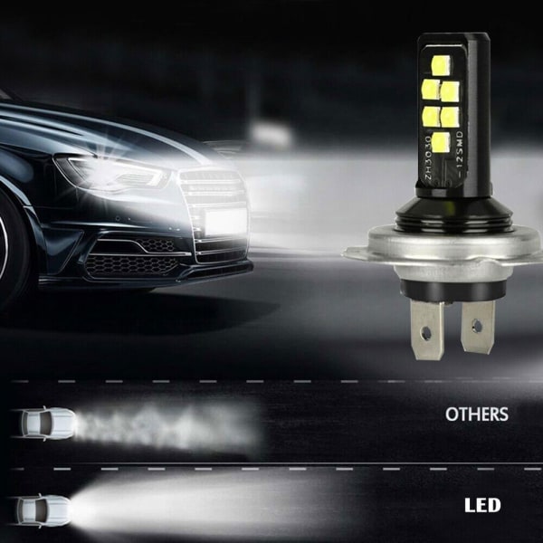 Auton H7 LED-valot Päävalot Lamput Korkea Alhainen Säde 240W 6000K Ki