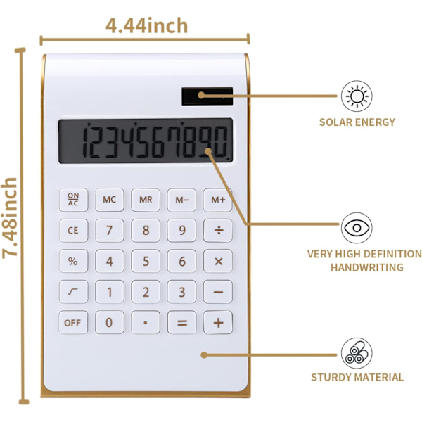 Lommeregner, Slank Elegant Design, Kontor/Hjem Elektronik, Dobbelt Strøm