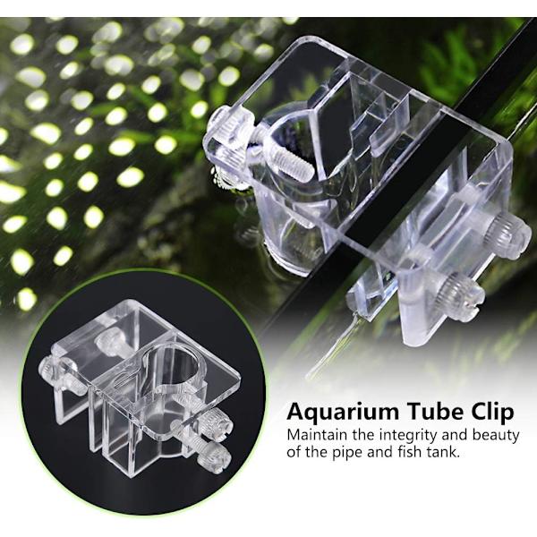 20mm Justerbar Akryl Akvarium Vand Slangeholder Vandrør Fiks