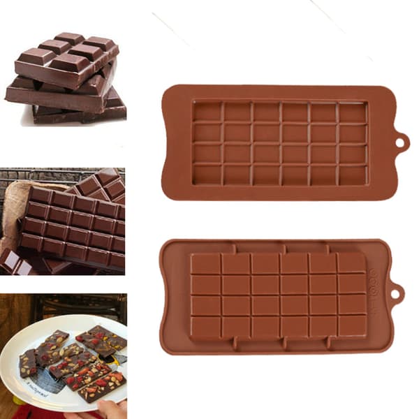24 stk. DIY Chokoladechipsform, vafler, budding, Bageværktøj
