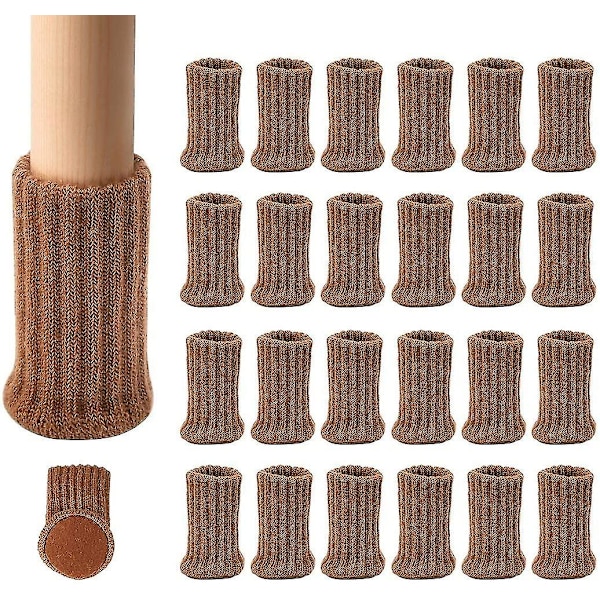24-pack Stolsbensstrumpor Hög Elasticitet Golvskydd Halksäkra C