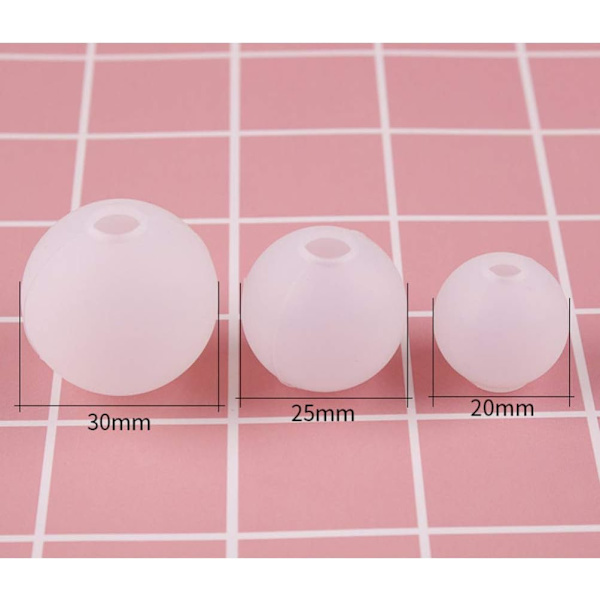 9 kpl pyöreitä silikonimuotteja korujen valmistukseen ja käsitöihin, 20 mm, 2