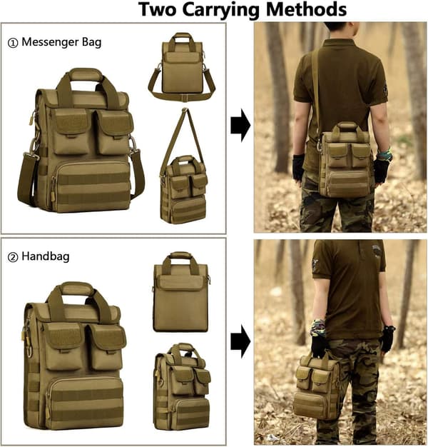 Taktisk Slingväska för Män Militär Axelväska Vattentät Messenger