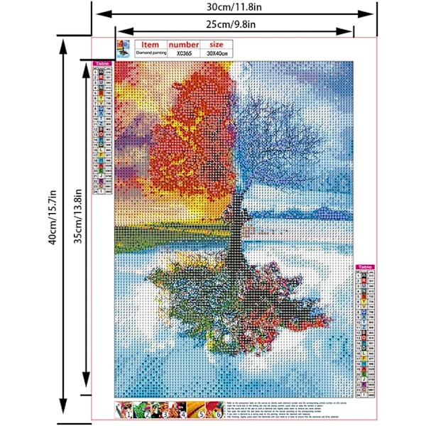 5D Diamantbroderi Kit för Vuxna, Barn DIY Diamantmålning efter Siffror