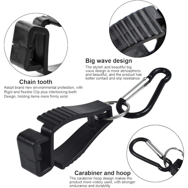 2 Arbetsvantarclips, Vantarclips Arbetsvantarclips Vantarhållare DXGHC
