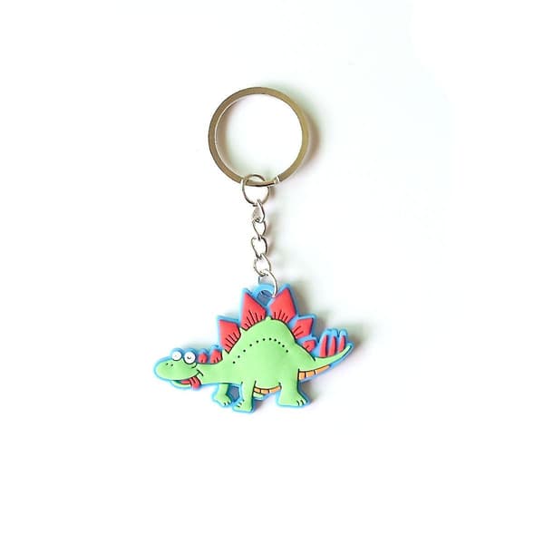 8pcs Keychains, Key Rings, Cute Rubber Dinosaur Key Chains Fo DXGHC