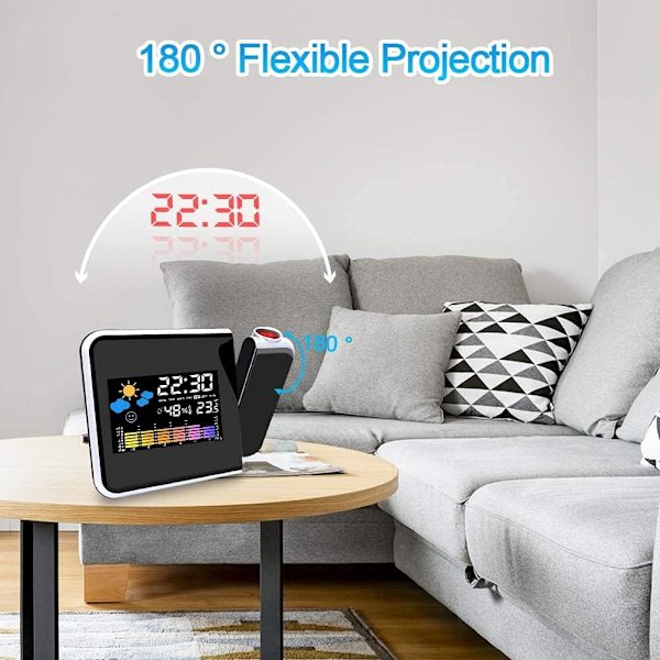 （Sort）Loftprojektionsvækkeur Projektionsvækkeur Digi