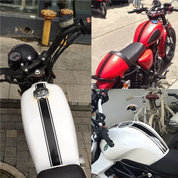 3 st 50 cm Bil Motorcykel Dekal DIY Bränsletanklock Reflektor