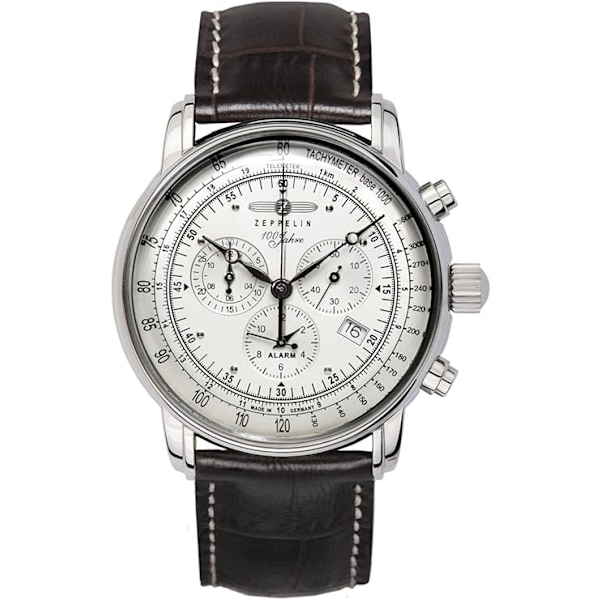 Ny Zeppelin Luxury Leisure Quartz Herrklocka Läder Klocka Business Sport Vattentät Datum Multifunktionell Kronometer