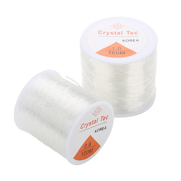 Håndlagde tilbehør DIY Transparent Elastisk Tråd Krystall Th