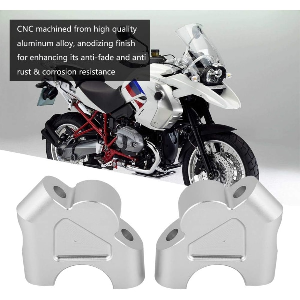 Høydeadaptere for styremontering i aluminium CNC for R1200