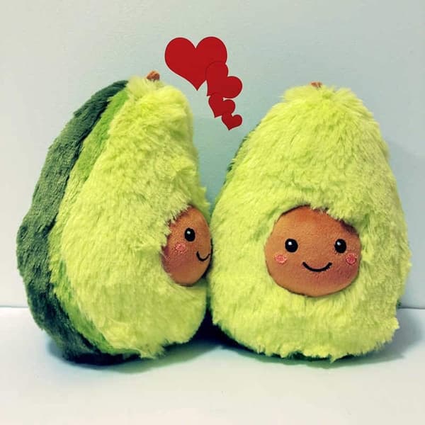 Søt Avocado Plussj Pute i Flere Størrelser Avocado og Chil