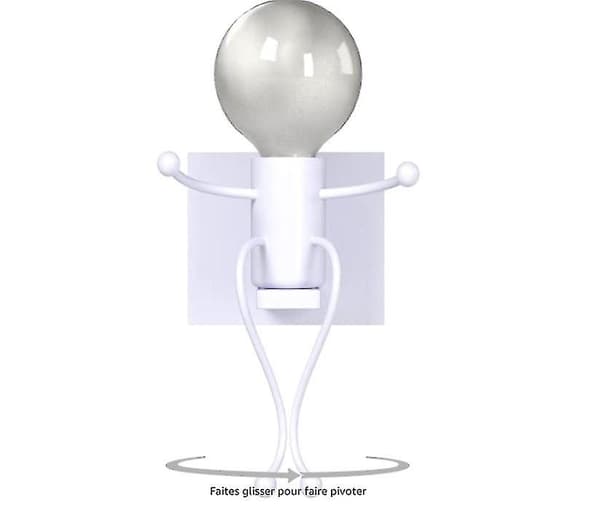 Villain Wall Sconce, Creative Modern Retro Style White Wall S DXGHC