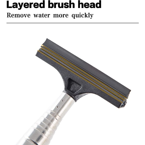 Utdragbar Bakspegel-Squeegee för Bil, Vattenrengörare med Lång