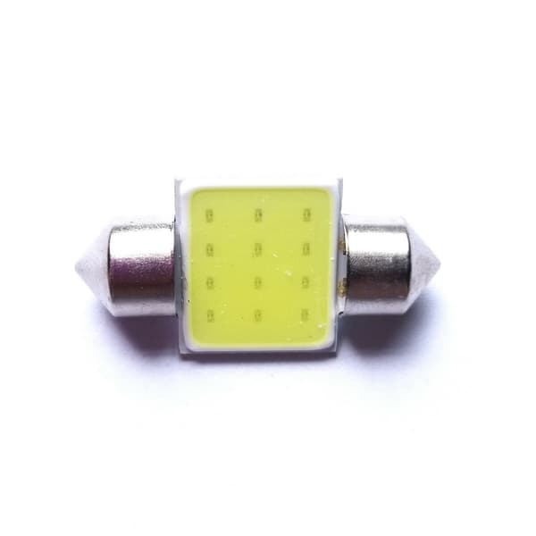 10 stk Hvide 31mm COB8 LED Pærer til Festoon Bil Interiør Dome Kort