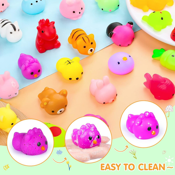 Mochi Squishy Legetøj, 30 stk. Mini Squishy Gaveidéer til Børn Ani