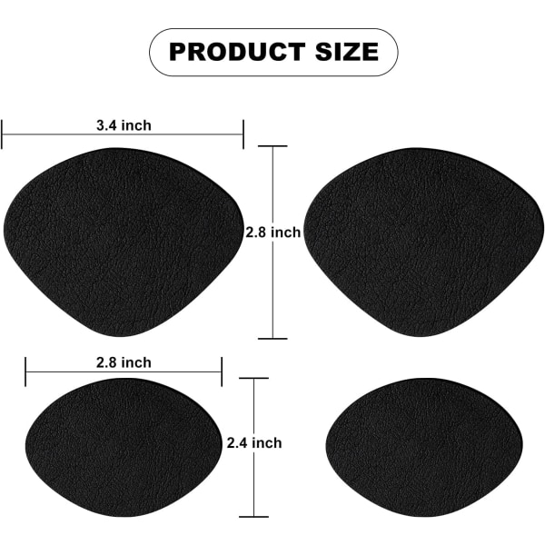 Sko Hæl Reparasjon, 4 Par (Svart) Selvklebende Inne i Sko Pa DXGHC