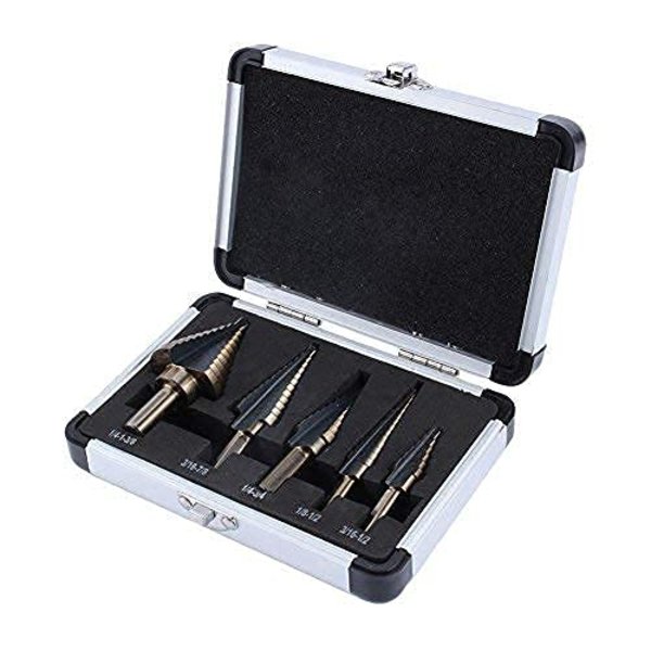 5 stk HSS Titan Trinbor Bits Taper Bit Trinbit Sæt Power