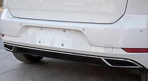 2 stk For Golf Mk7 VII 2018 2019 Rustfritt Stål Bakre Eksosdemper