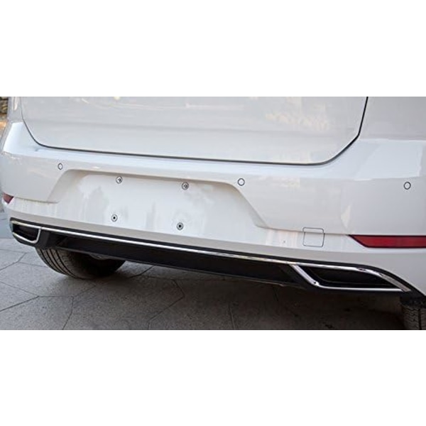 2 stk. til Golf Mk7 VII 2018 2019 Rustfrit Stål Bagudstød Dæmper