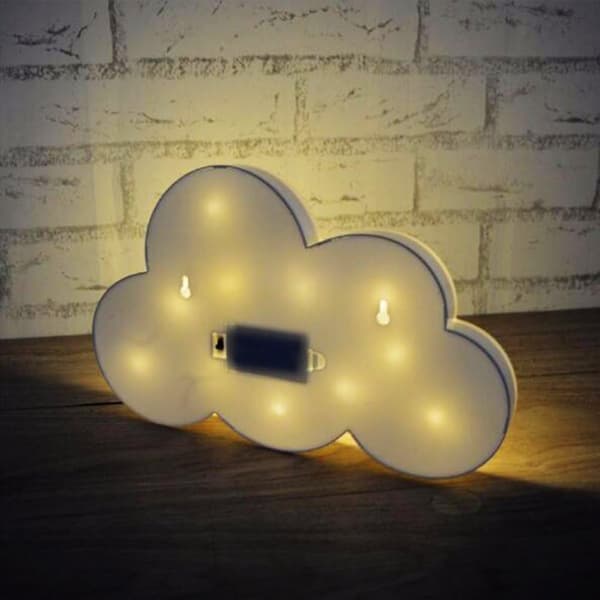 3D Sky Lampe Natlampe LED Dekorativ til Børn og Voksne, varm