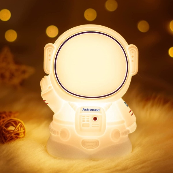 En nattlampa för barn, Astronaut Baby Night Light 16 färger LED B