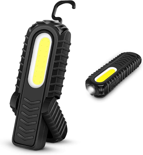 1 stk Genopladelig Led Arbejdslys, 5W COB Front LED Arbejdslys wi