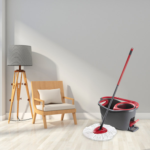 Anpassning Vileda/ OCedar roterande mopp teleskopstång 3 sektioner m