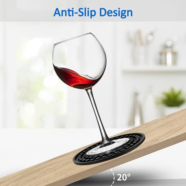  Runde Silikon Underkopper til Glas, Silikon Underkopper, Sæt af 6