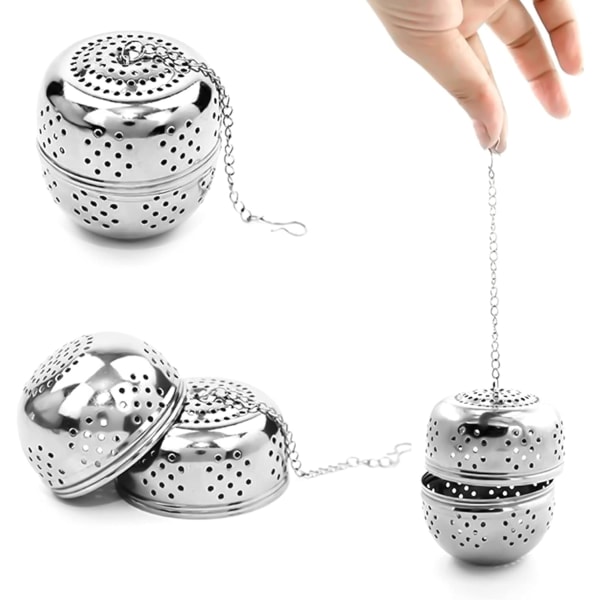 2 stycken rostfritt stål teinfuser, teinfuser, teinfuser Str