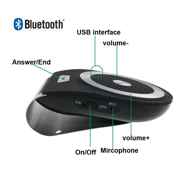 Bluetooth bil håndfri automatisk tænding via indbygget bevægelsessensor