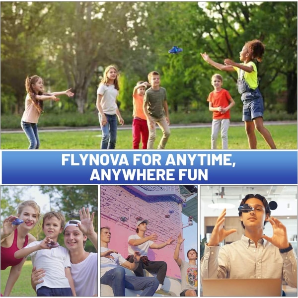 Fidget Flygande Spinner med Ljus, Handdrivna Mini-Drönare för K