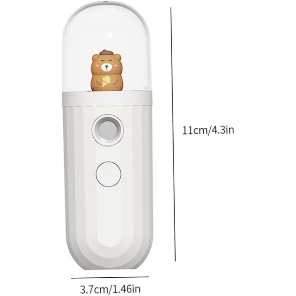 Söt hydratiseringsinstrument för husdjur USB laddning handhållen bärbar humi