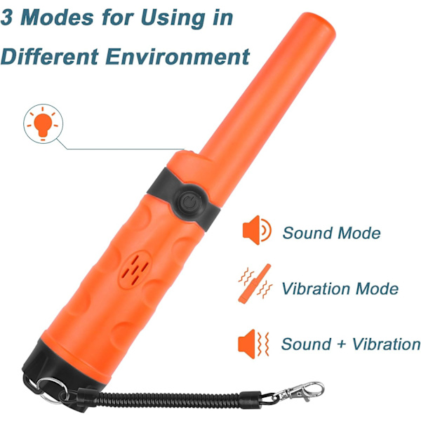 Pinpointer Vannresistent Metalldetektor med Holster Skatt