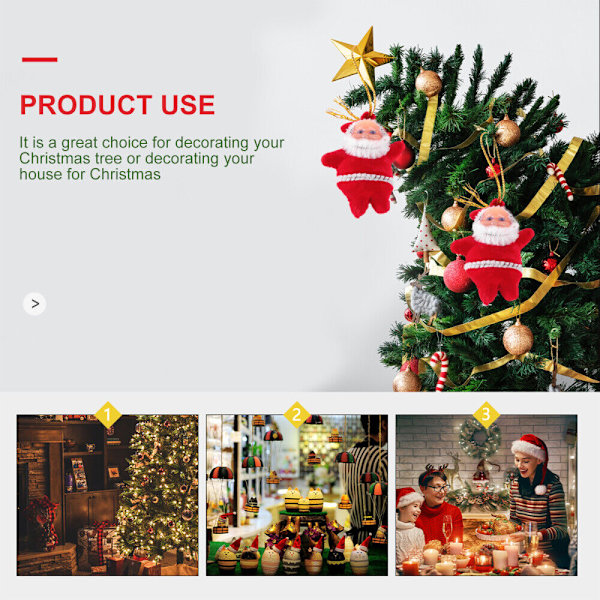 50 st jultomte hängen ornament jultomte hänge DXGHC