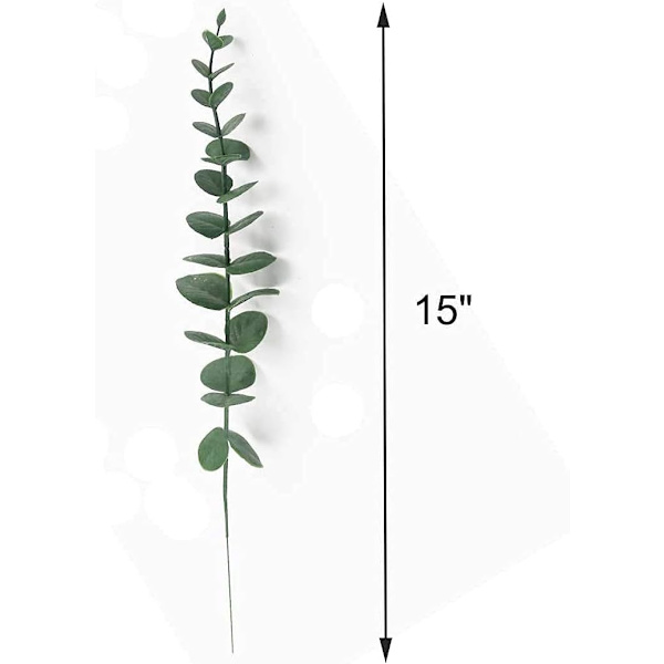 10-pack Realistiska Konstgjorda Eukalyptusblad - Artifi DXGHC