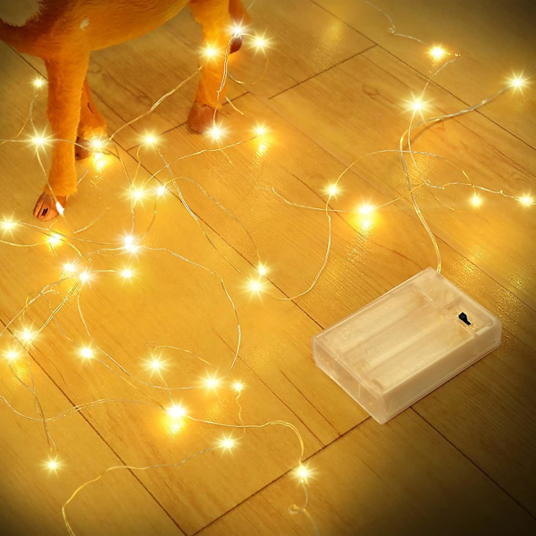 Batteridrevet Lysstreng, 5M 50LED Indendørs Led Lysstreng DXGHC